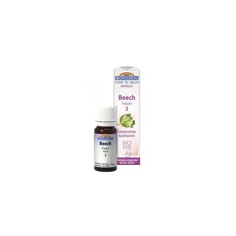 Hêtre Biofloral - Hêtre 3 (Compréhension et Acceptation) Fleurs de Bach Bio Granulés Sans Alcool 9 g Hêtre Biofloral - Hêtre 3 (Compréhension et Acceptation) Fleurs de Bach Bio Granulés Sans Alcool 9 g