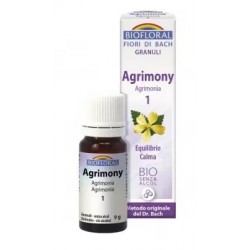 Biofloral Agrimony - Agrimonia 1 (Balance and Calm) Bio Bach Flowers Alcohol-Free Granules 9 g