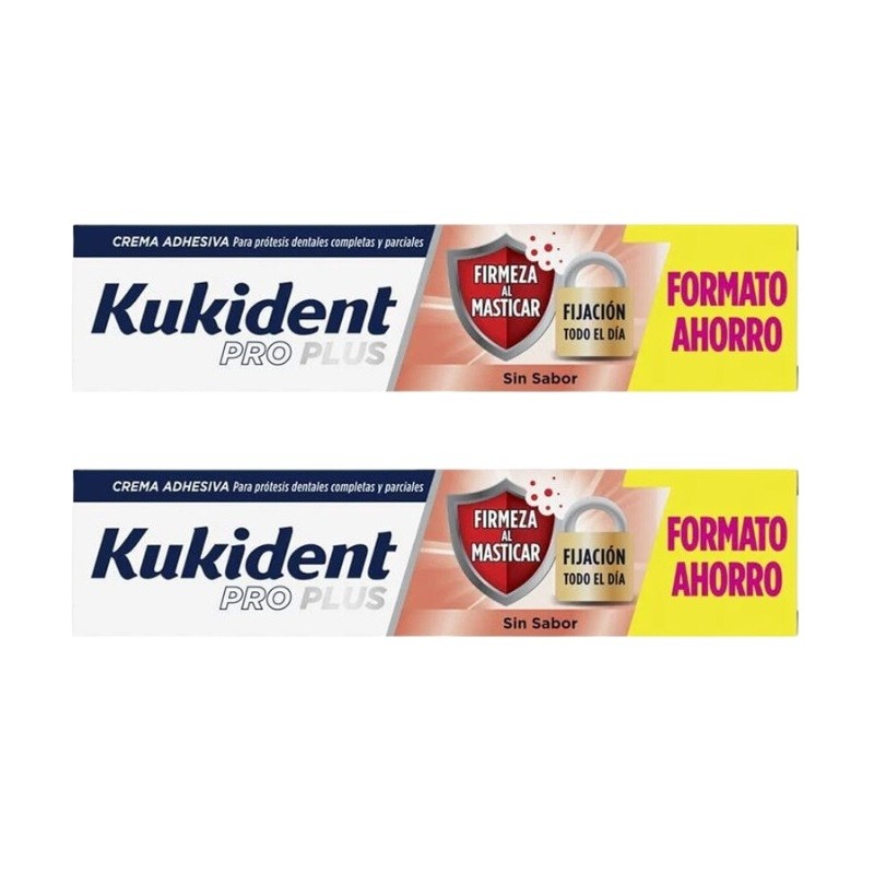 KUKIDENT Pro Plus La meilleure fixation Duplo 2x60g KUKIDENT Pro Plus La meilleure fixation Duplo 2x60g