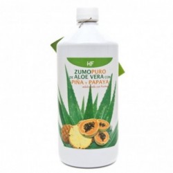 Herbofarm Zumo Puro de Aloe Vera con Papaya y Piña 100% Natural 1000 ml