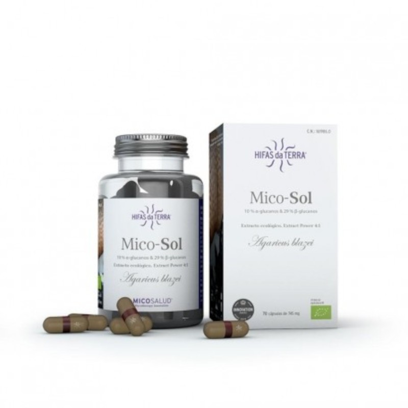 Hifas Da Terra Mico-Sol Extracto de Champiñón 70 Cápsulas Hifas Da Terra Mico-Sol Extracto de Champiñón 70 Cápsulas