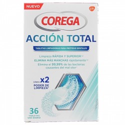 COREGA Total Action 36 pastilhas de limpeza