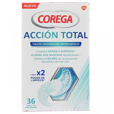 COREGA Total Action 36 pastilhas de limpeza