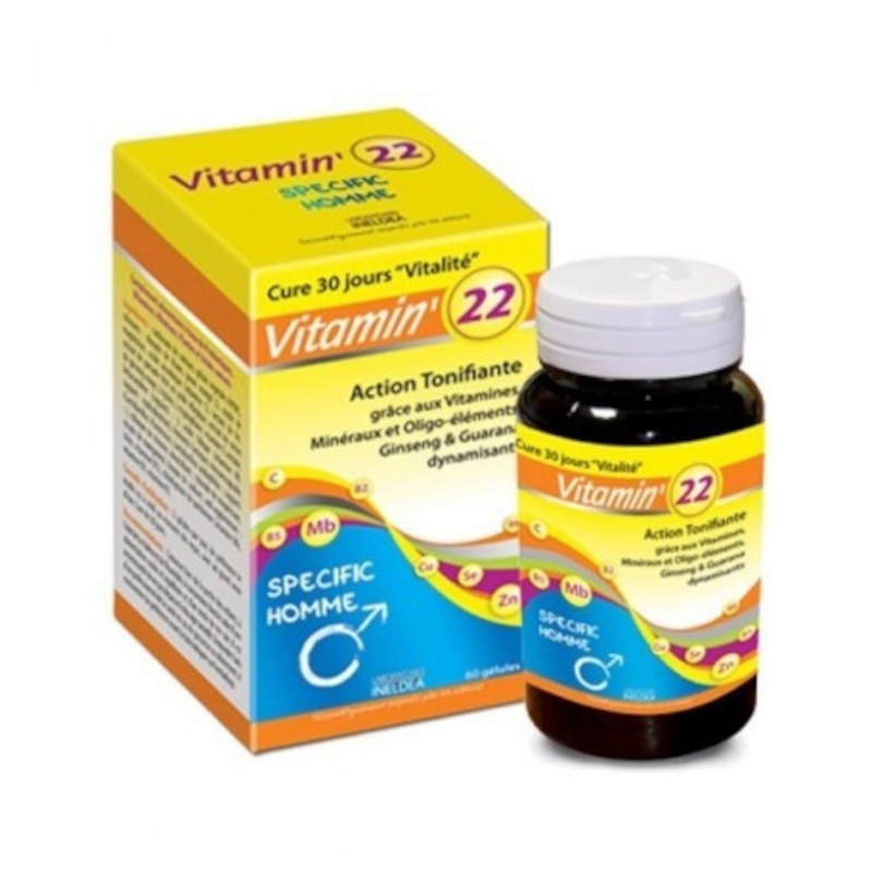 Ineldea Vitamin 22 Vitaminas-Oligo-Plantas Hombre 60 Cápsulas Ineldea Vitamin 22 Vitaminas-Oligo-Plantas Hombre 60 Cápsulas