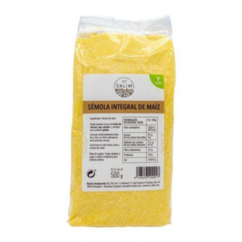 Int-Salim Semoule De Maïs Entier 500 gr Int-Salim Semoule De Maïs Entier 500 gr