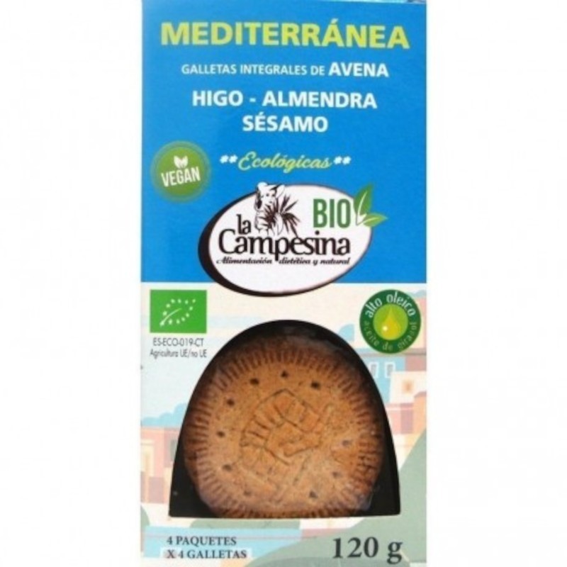 La Campesina Galleta Mediterránea Bio 120 g La Campesina Galleta Mediterránea Bio 120 g