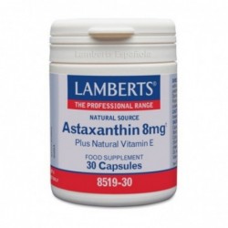 Lamberts Astaxantina 8 mg con Vitamina E 30 Cápsulas