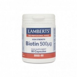 Lamberts Biotina 500 mcg 90 Cápsulas