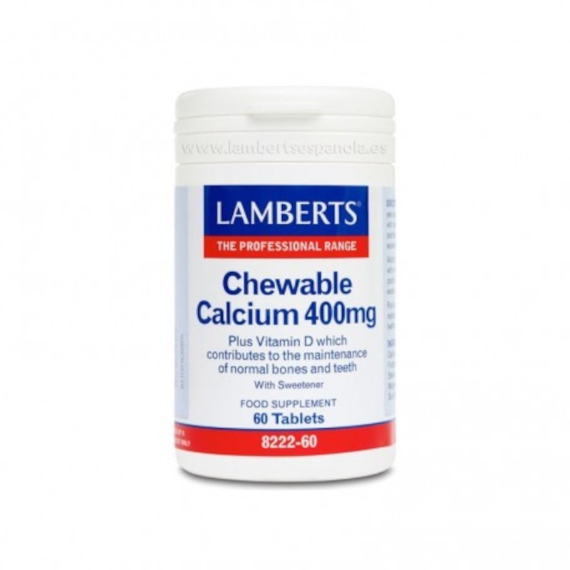 Lamberts Chewable Calcium 400 mg 60 Tablets