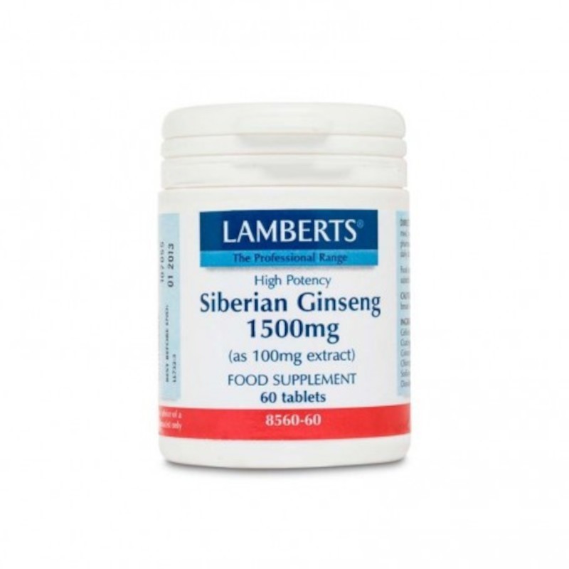Lamberts Ginseng siberiano 1500 mg 60 compresse Lamberts Ginseng siberiano 1500 mg 60 compresse