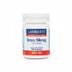 Lamberts Hierro (Citrato) 14 mg 100 Comprimidos