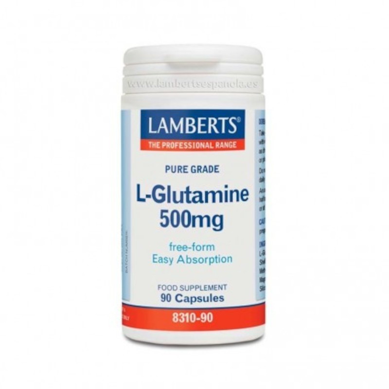 Lamberts L-Glutamina 500 mg 90 Cápsulas