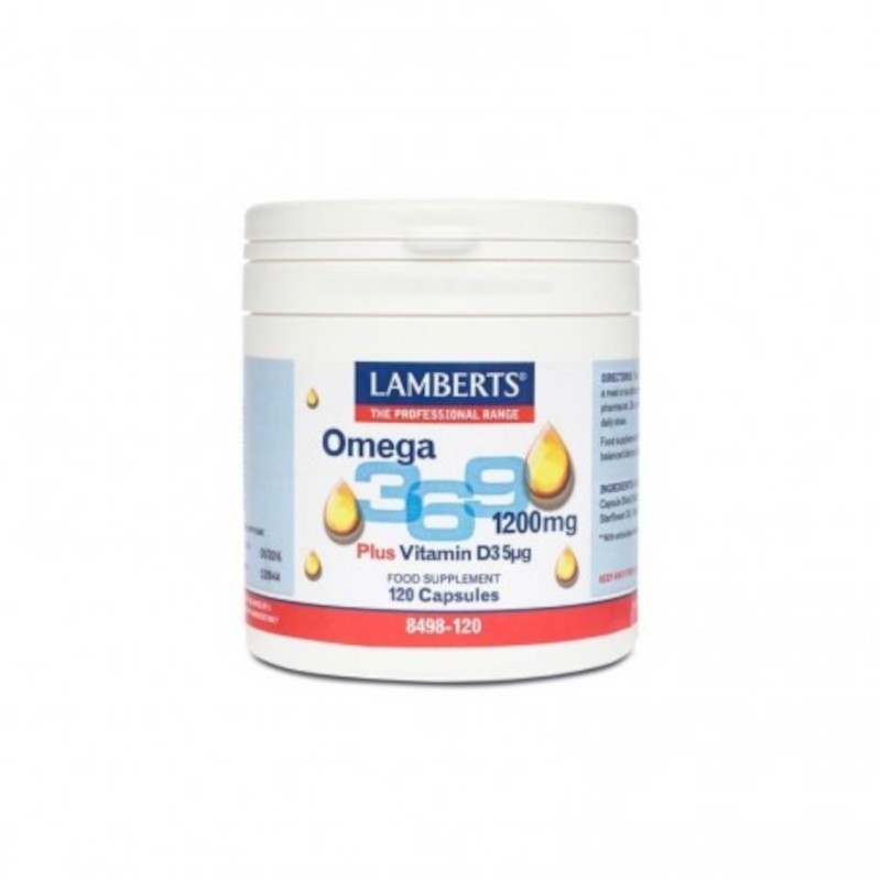 Lamberts Omega 3-6-9 con vitamina D3 120 capsule Lamberts Omega 3-6-9 con vitamina D3 120 capsule