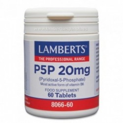 Lamberts P5P 20 mg Pyridoxal-5-Phosphate 60 Tablets
