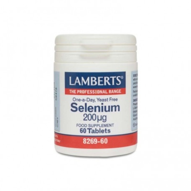 Lamberts Selenio 200 mcg (Seleno-L-Metionina) 60 Compresse