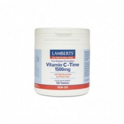 Lamberts Vitamine C Time 1500 mg avec bioflavonoïdes (libération prolongée) 120 comprimés