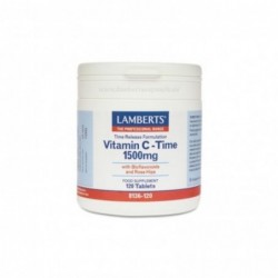 Lamberts Vitamina C Time 1500 mg con Bioflavonoides (Liberación Sostenida) 120 Comprimidos