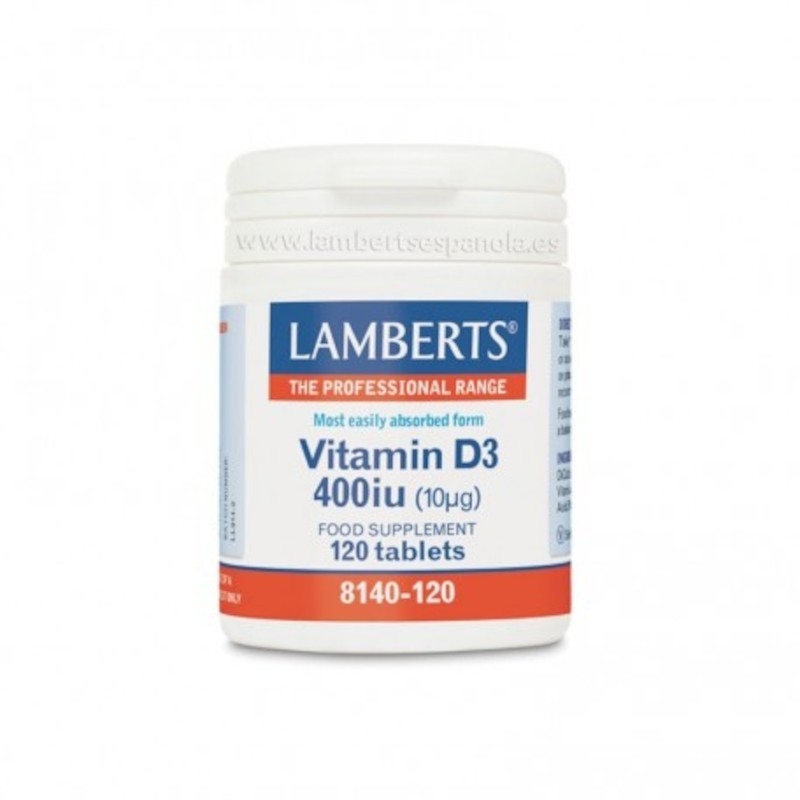 Lamberts Vitamina D3 400 UI 120 comprimidos Lamberts Vitamina D3 400 UI 120 comprimidos