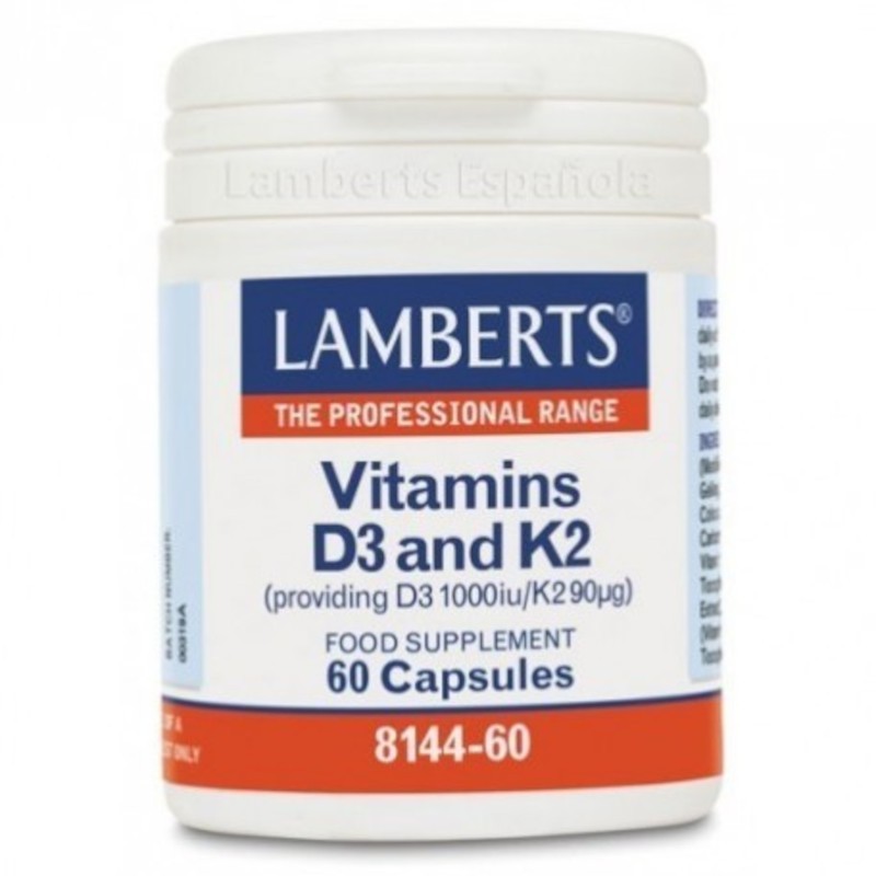 Lamberts Vitamina D3+k2 60 compresse Lamberts Vitamina D3+k2 60 compresse