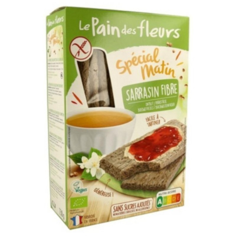 Le Pain Des Fleurs Tostada Sarraceno Special Matin Sin Gluten Bio Vegan 230 g