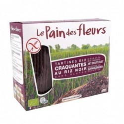 Le Pain Des Fleurs Glutenfreie schwarze Reistoasts Bio Vegan 150g