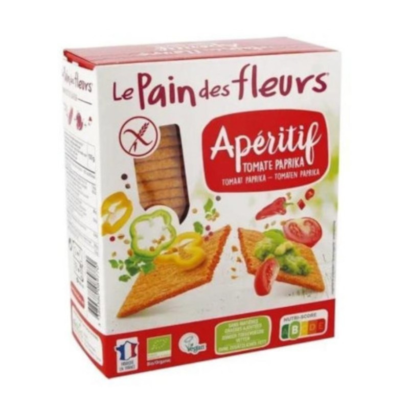 Le Pain Des Fleurs Tomato Toast Paprika Aperitif Gluten Free Bio Vegan 150g Le Pain Des Fleurs Tomato Toast Paprika Aperitif Gluten Free Bio Vegan 150g