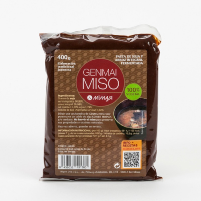 Mimasa Genmai Miso 400 gr Riz Brun
