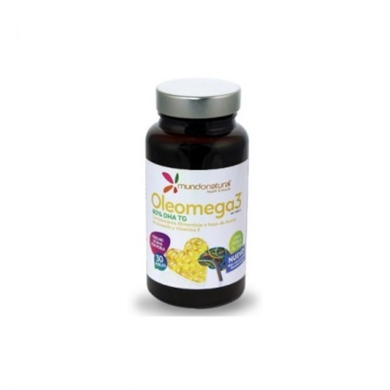 Mundo Natural Oleomega 3 80% Dha 1gr 30 Capsules Mundo Natural Oleomega 3 80% Dha 1gr 30 Capsules