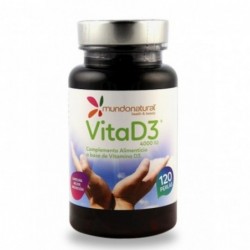 Mundo Natural Vitamina D3 4000 UI 120 Cápsulas