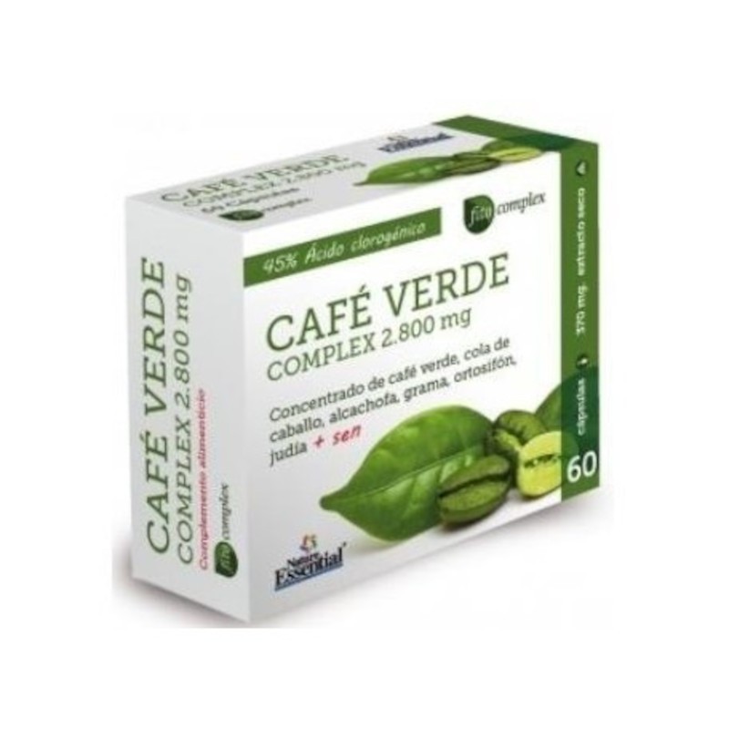 Nature Essential Cafe Verde Complex 2800 mg 60 Capsules Nature Essential Cafe Verde Complex 2800 mg 60 Capsules
