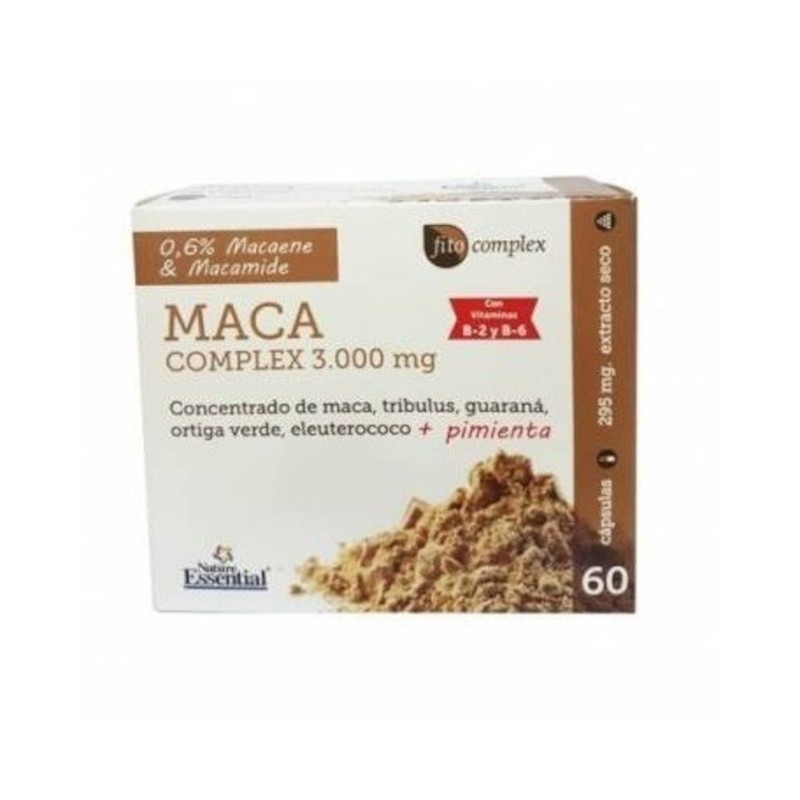 Nature Complexe Essentiel de Maca 3000 mg 60 Comprimés Nature Complexe Essentiel de Maca 3000 mg 60 Comprimés