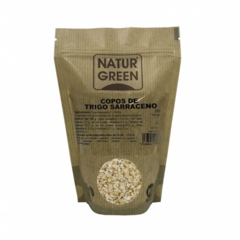 Naturgreen Flocos de Trigo Sarraceno Orgânico Sem Glúten 250 gr Naturgreen Flocos de Trigo Sarraceno Orgânico Sem Glúten 250 gr