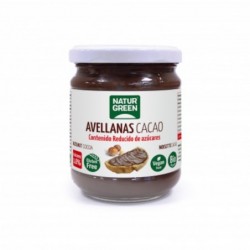 Naturgreen Organic Cocoa Hazelnut Cream Reduced Sugar Content 200 g