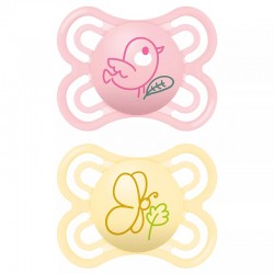 MAM Perfect Silicone Pacifier 2-6M (Pink)