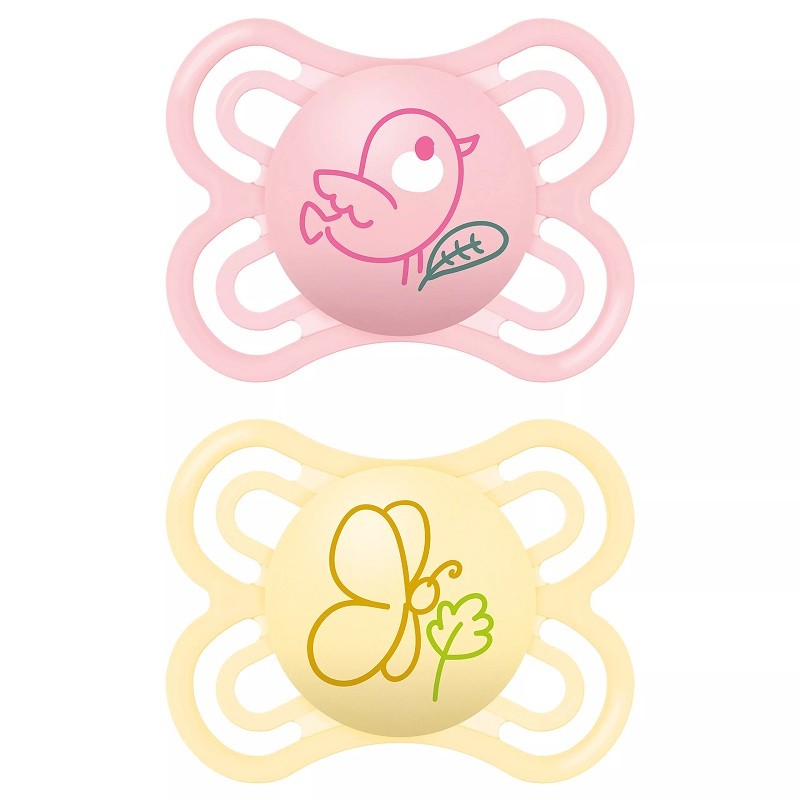 MAM Perfect Silicone Pacifier 2-6M (Pink)