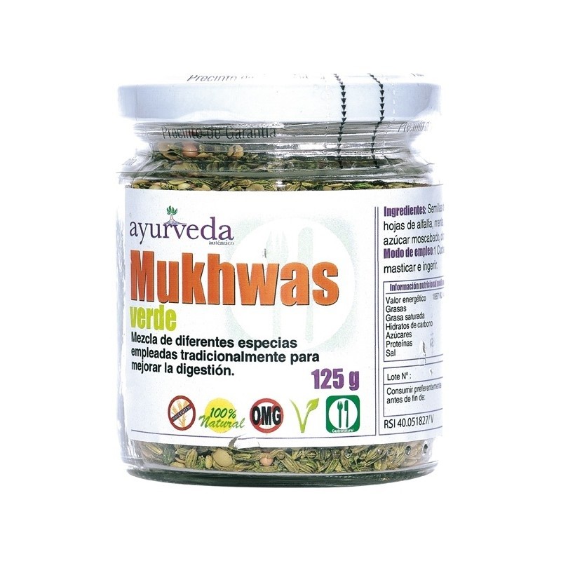 Mukhwas vertes ayurvédiques 125 g