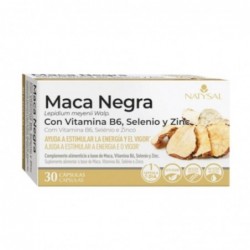 Natysal Maca Negra Vitamina B6, Selenio y Zinc 30 Cápsulas
