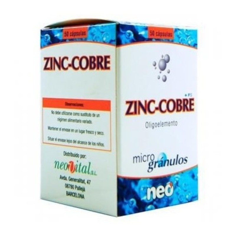 Neo Microgranuli Zinco Rame 50 Capsule Neo Microgranuli Zinco Rame 50 Capsule