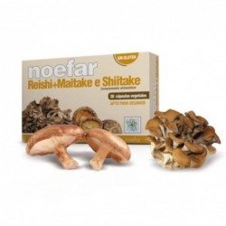 Noefar Reishi + Maitake + Shiitake 30 Capsules