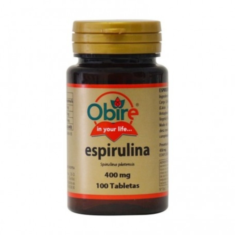 Obire Spiruline 400 mg 100 Comprimés Obire Spiruline 400 mg 100 Comprimés