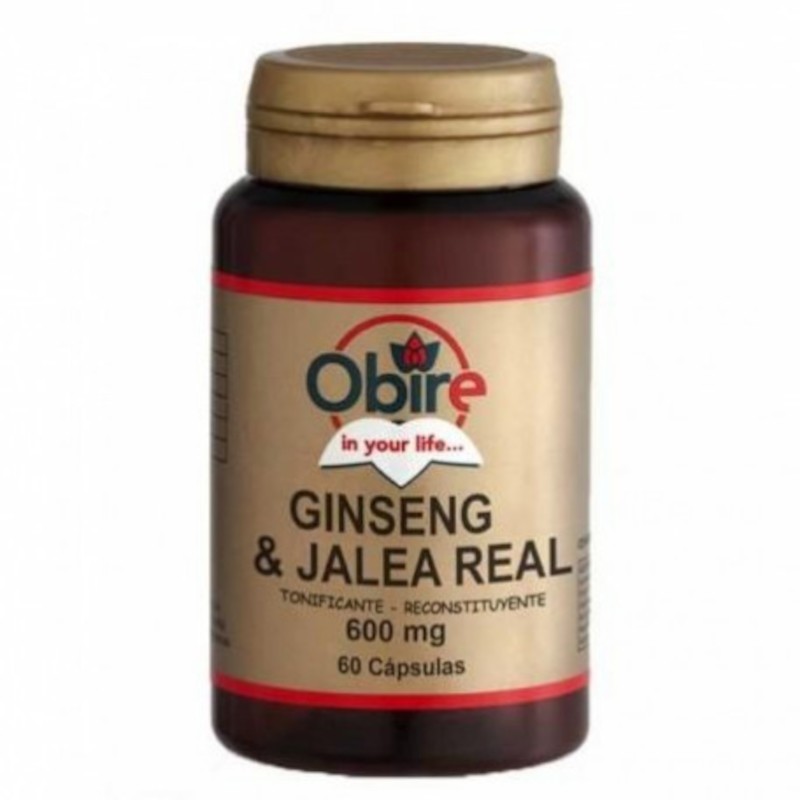 Obire Ginseng + Gelée Royale 600 mg 60 Gélules Obire Ginseng + Gelée Royale 600 mg 60 Gélules