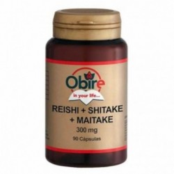 Obire Reishi + Shiitake + Maitake 300 mg 90 Cápsulas
