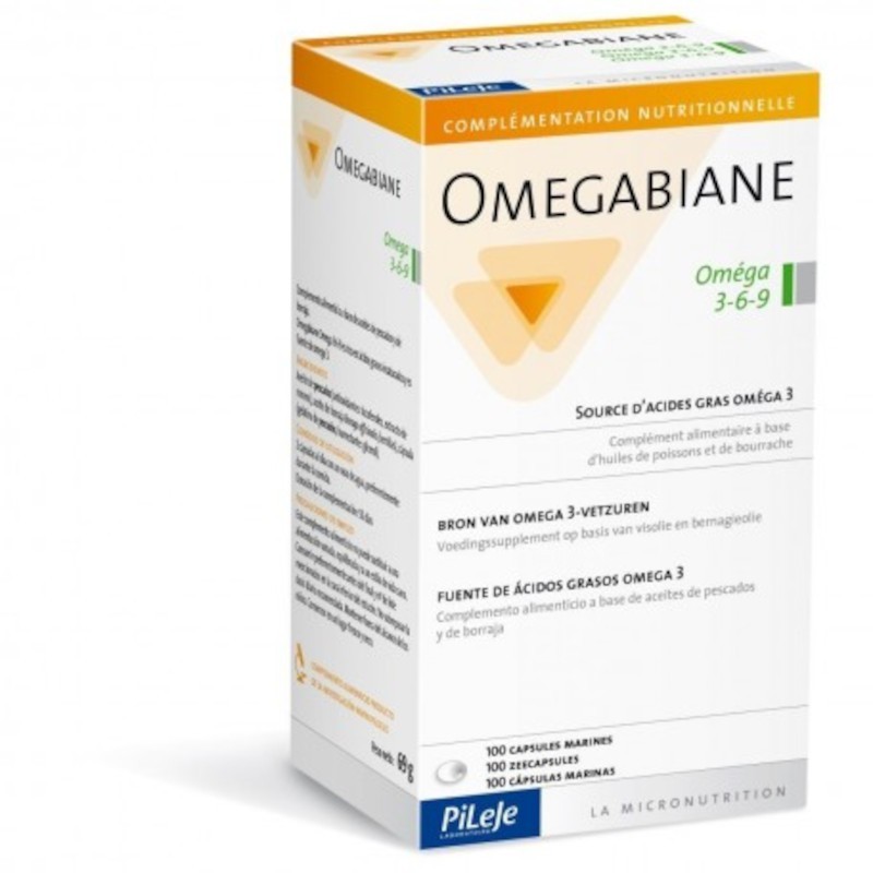 Pileje Omegabiane 3-6-9 100 Capsules Pileje Omegabiane 3-6-9 100 Capsules