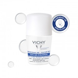 VICHY Déodorant Roll-on 24h Sans Sels d'Aluminium 50ML