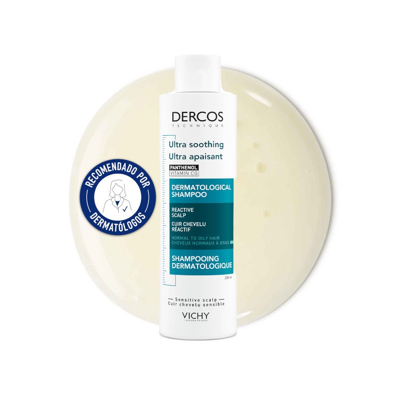 VICHY Dercos Ultra Beruhigendes Shampoo für normales bis fettiges Haar 200ml VICHY Dercos Ultra Beruhigendes Shampoo für normales bis fettiges Haar 200ml