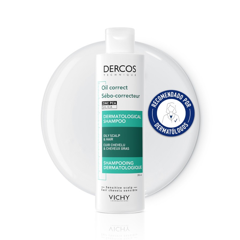 VICHY Dercos Champú Sebo Control Cabellos Grasos 200ml