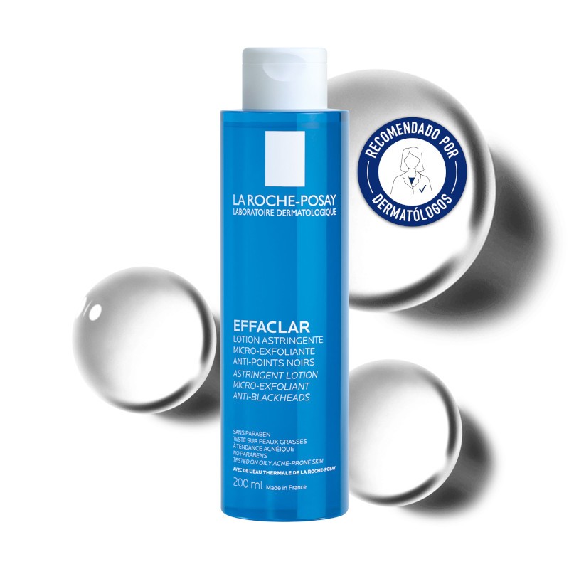EFFACLAR Mikro-Peeling-Lotion mit adstringierender Wirkung für fettige Haut, 200 ml – La Roche Posay