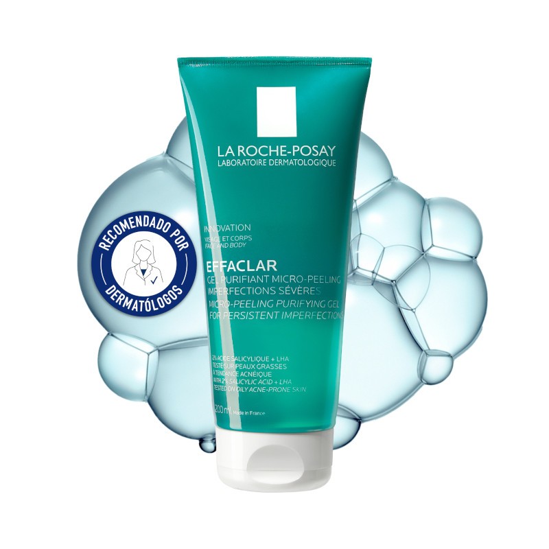 EFFACLAR Gel Purificante Micro-Esfoliante Pele Oleosa 200ml - La Roche Posay