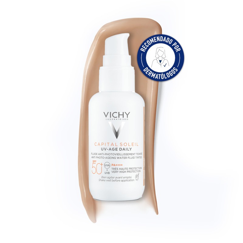 VICHY Capital Soleil UV-AGE Daily mit Farbe SPF50+ Wasserfluid 40ml