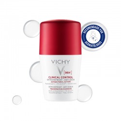 VICHY Desodorizante Antitranspirante 96h Roll-On Controle Clínico 50ml
